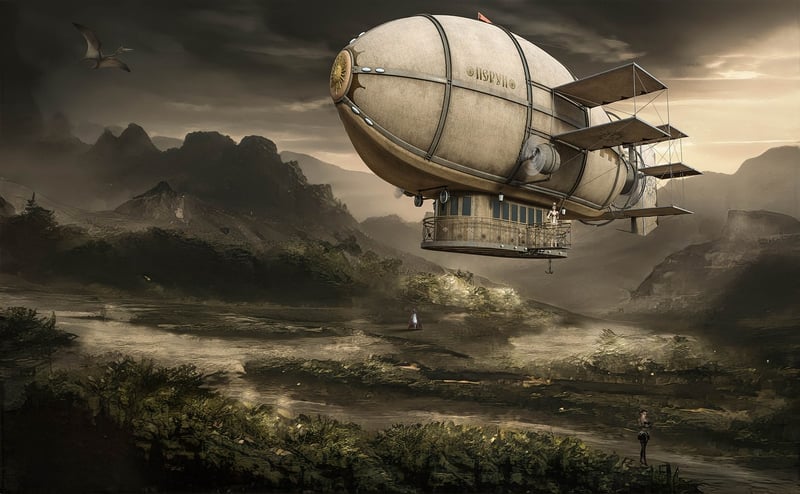 Steampunk Airship Model